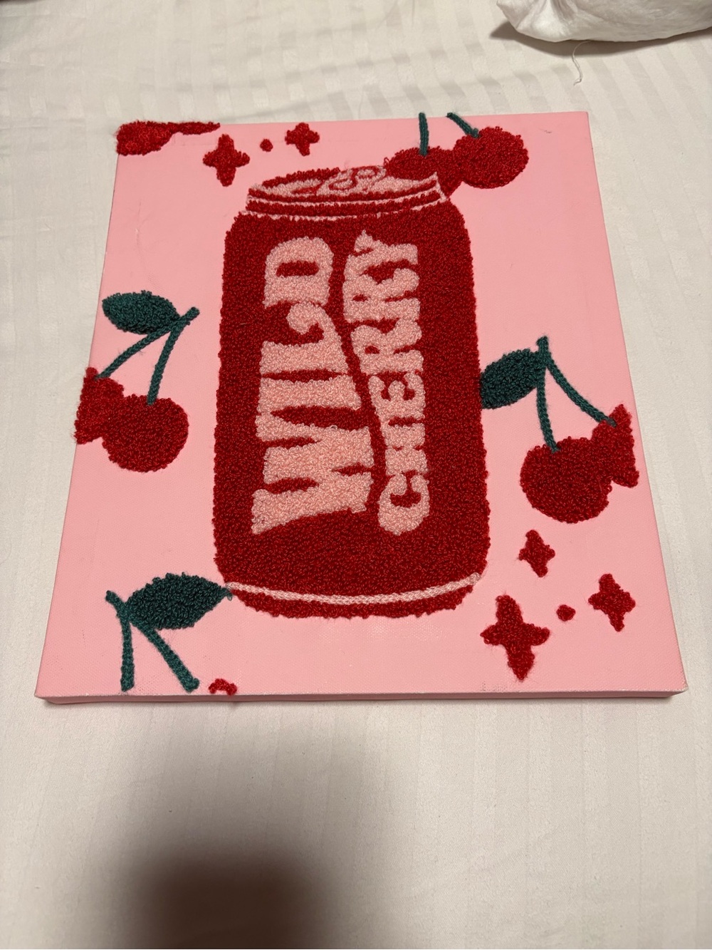 Pink Cherry Soda Wall Art - Unbranded